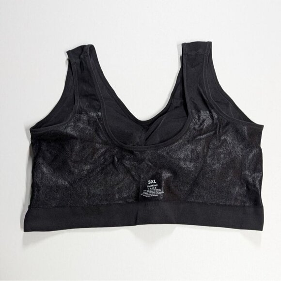 Truekind Everyday Throw-On Wireless Bralette 3XL 38DD/E 40D 42B 42C Black - Picture 7 of 8